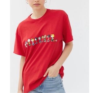 Junk Food Peanuts Cropped Fourth of July Shirt